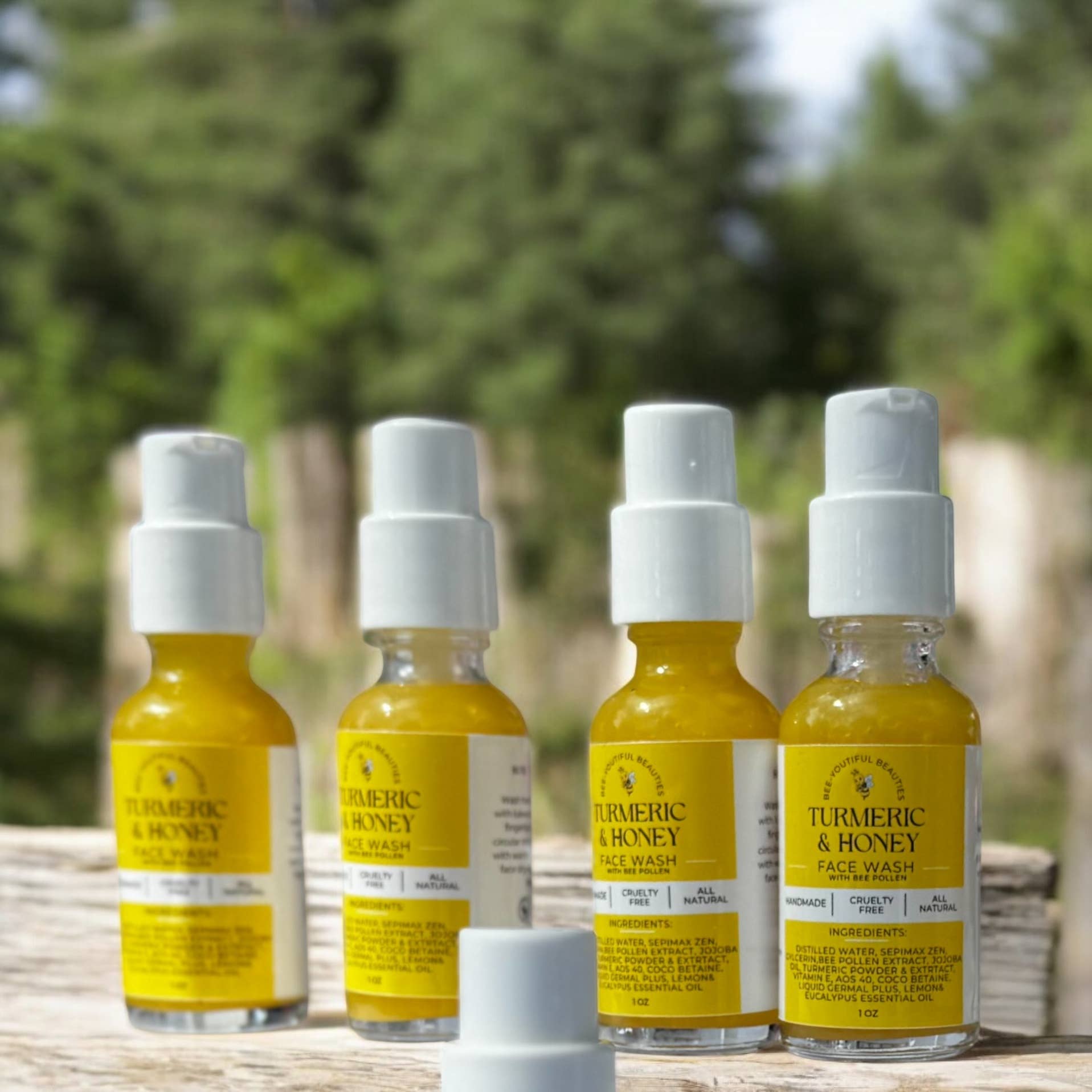 Bee-Youtiful Beauties - Wholesale Facial Cleanser - TURMERIC & HONEY FACEWASH W/ BEE POLLEN2