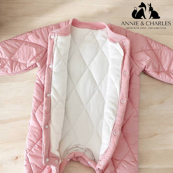 Annie & Charles - Wholesale Jumpsuit - Baby - Annie & Charles® warm baby jumpsuit PASTEL