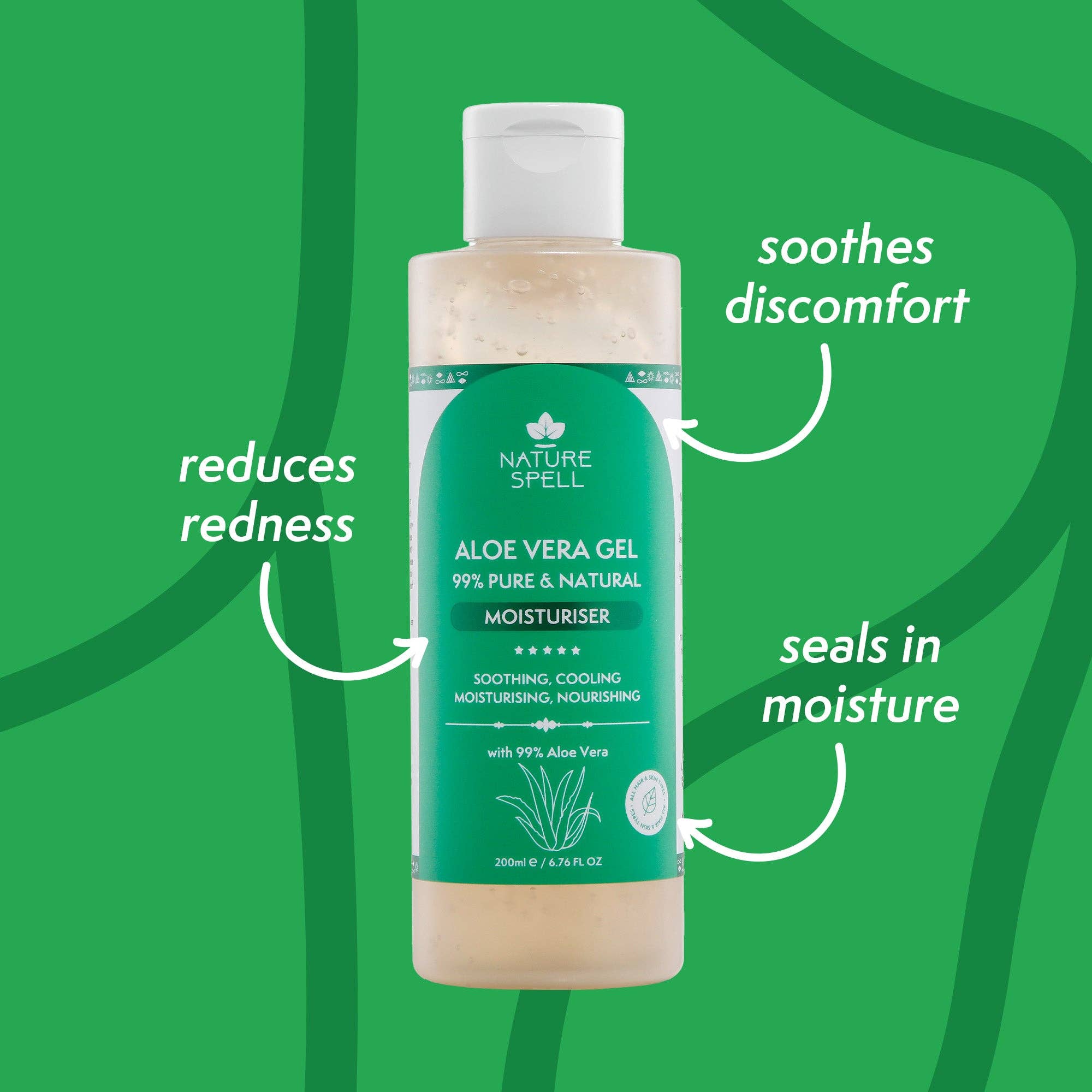 Nature Spell - Wholesale Aloe Spray/Cream - Nature Spell Aloe Vera Gel2