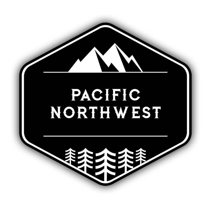 PNW Pentagram Sticker for wholesale by HackStickers