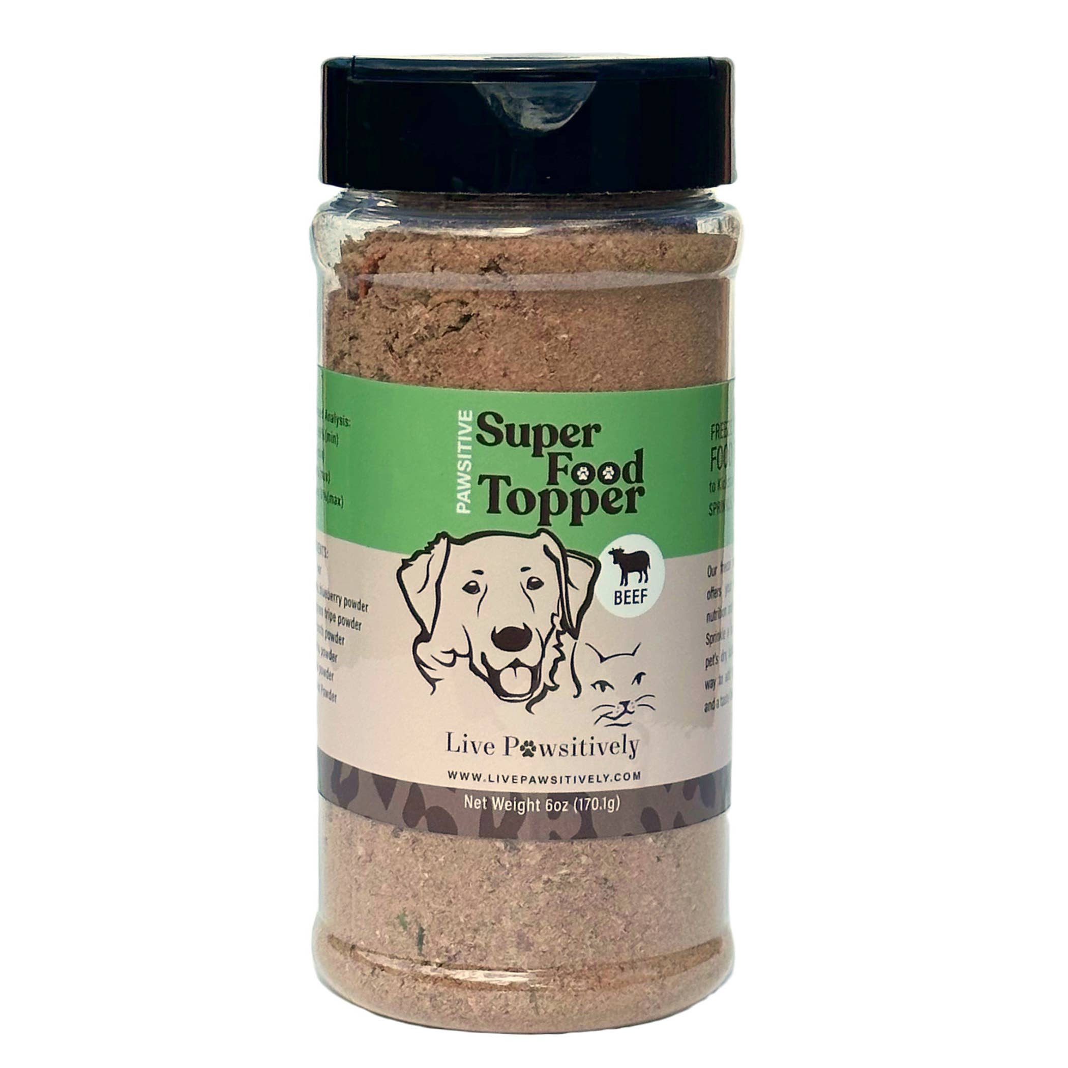 Live Pawsitive - Vente Nourriture – chien - Superfood Toppers et protéines de votre choix 6 oz5