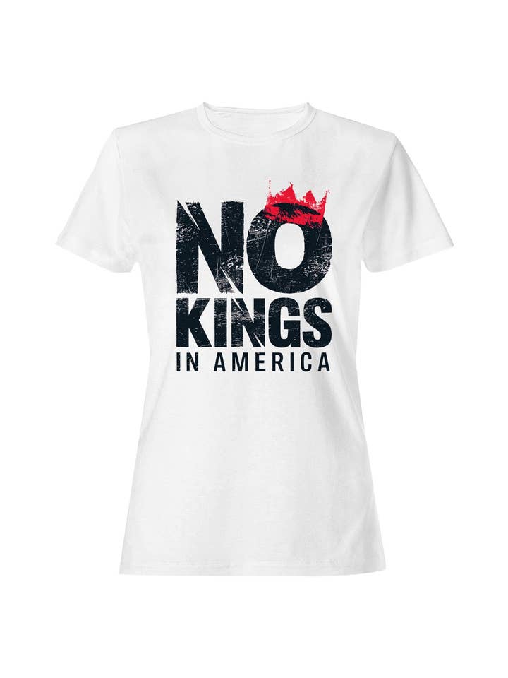 No Kings in America Graphic Women's T-shirt for wholesale by Swift Retail