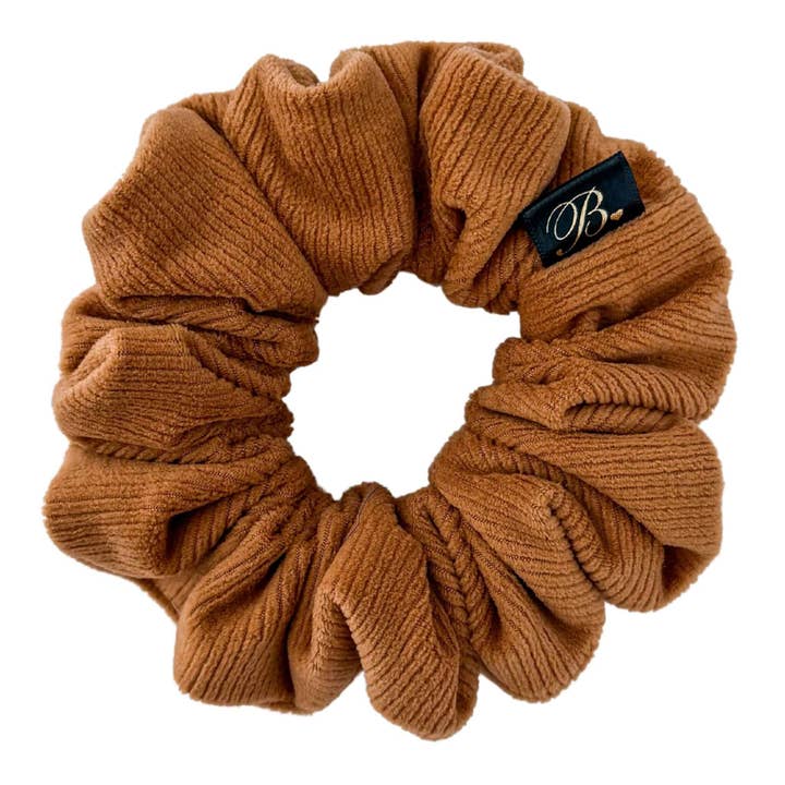 B. LUVV & CO. - Wholesale Scrunchie - Women's - Softest Ribbed Scrunchie in Caramel1