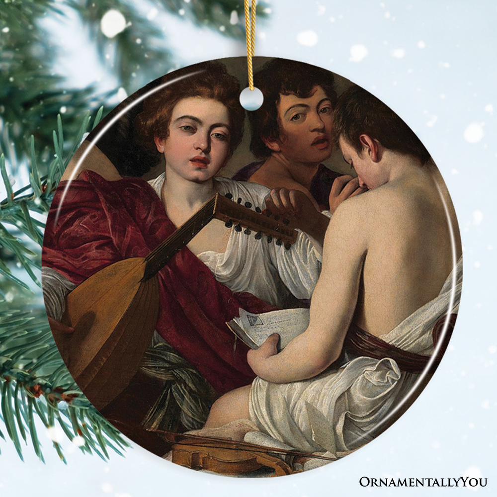 OrnamentallyYou - Venta al por mayor Adornos - Adorno Musicians de Caravaggio, Decoración con Pintura Famosa0