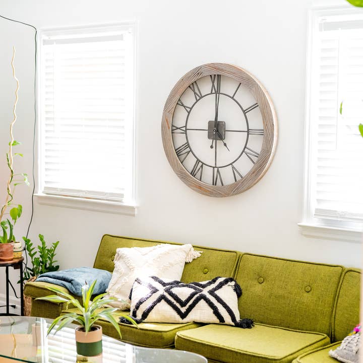 Carter Wood and Metal Wall Clock for wholesale by Hermle