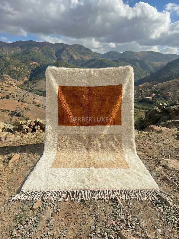 Wool Area Rug, Handmade Moroccan Wool Area Rug, Beni Ourain for wholesale by BERBER LUXE