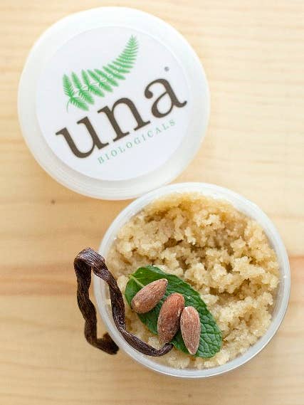 Vanilla Almond Sugar Scrub for wholesale by Una Biologicals