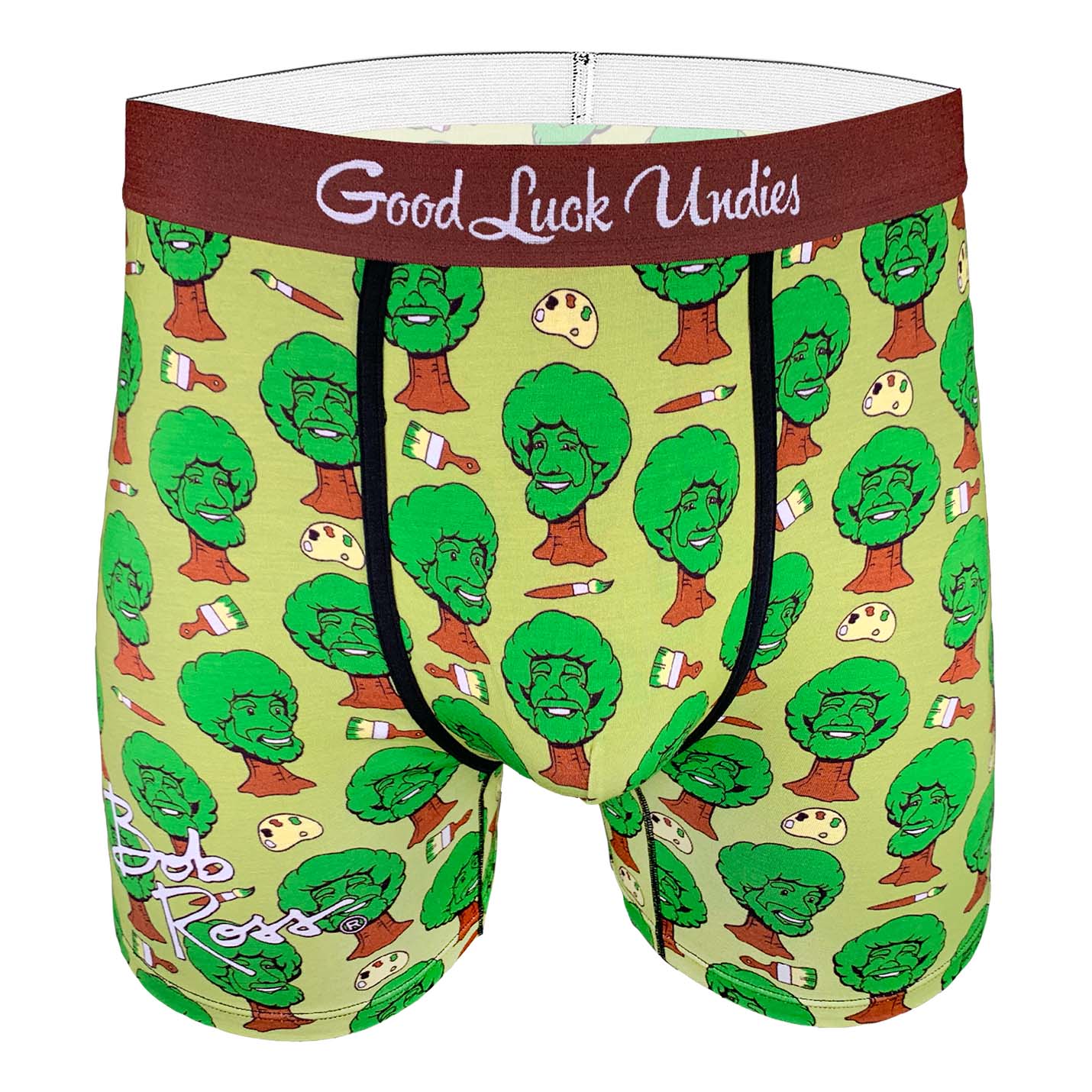 Good Luck Sock – wholesale Underwear – Men's – Men's Bob Ross Happy Trees Underwear  [CLEARANCE]0