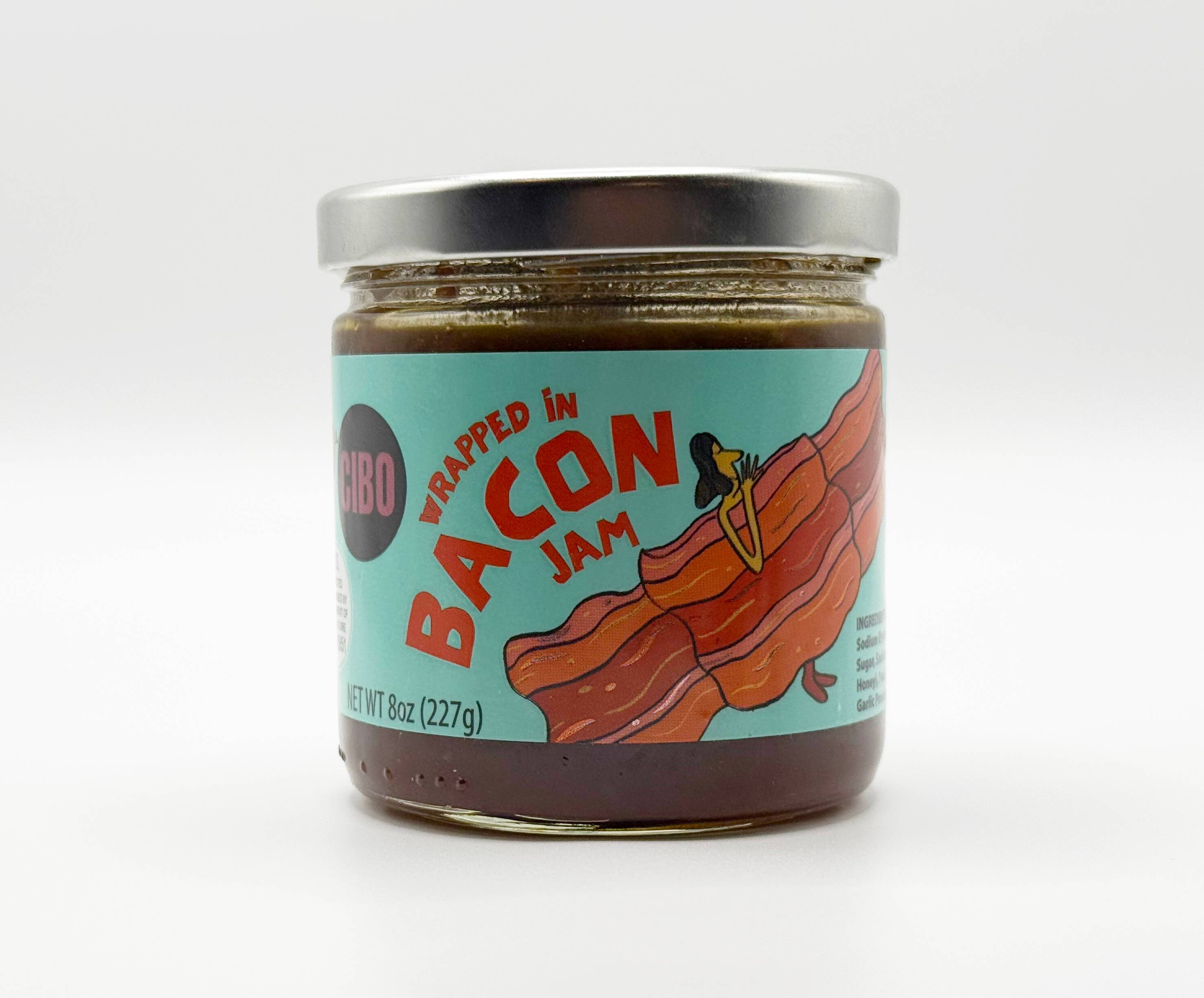 Stone Bank Foods - Wholesale Jam/Jelly - Wrapped in Bacon Jam 8.00 oz - 14% Bacon - Sweet and Savory