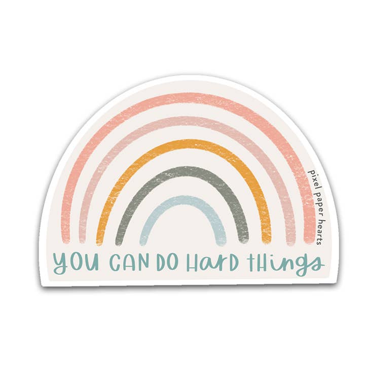 Hard Things Sticker for wholesale by pixel paper hearts
