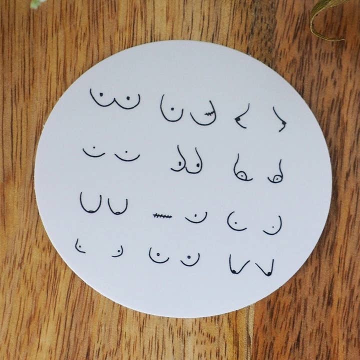All Boobs Sticker for wholesale by The Botanical Girl