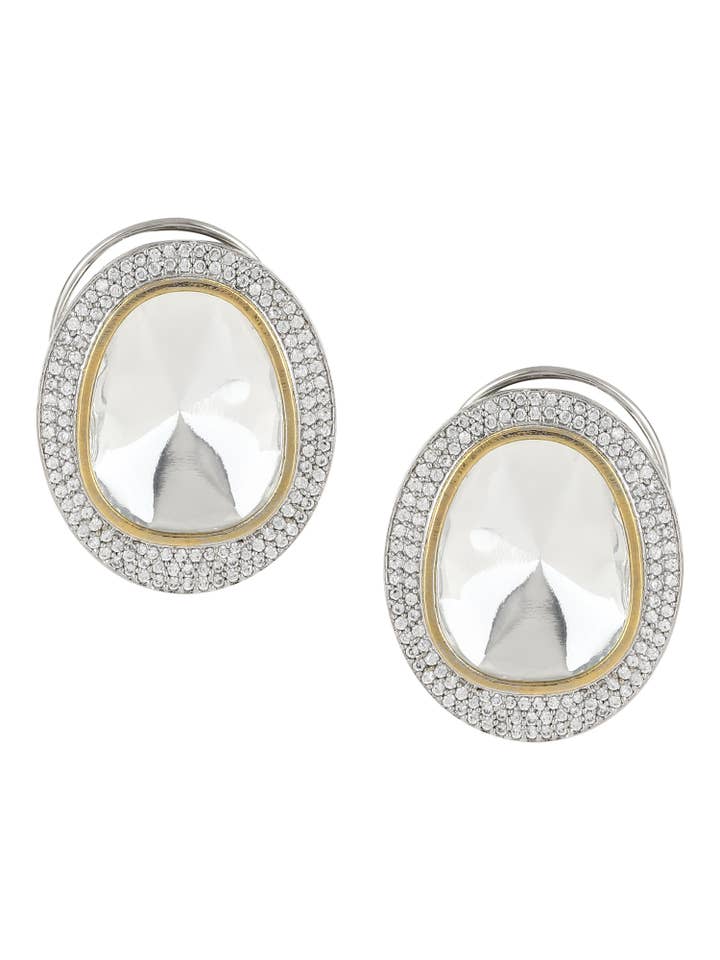 Gola em pedra Semi Preciosa Diamond & Semi Precious com Brincos por atacado de Ritu Singh