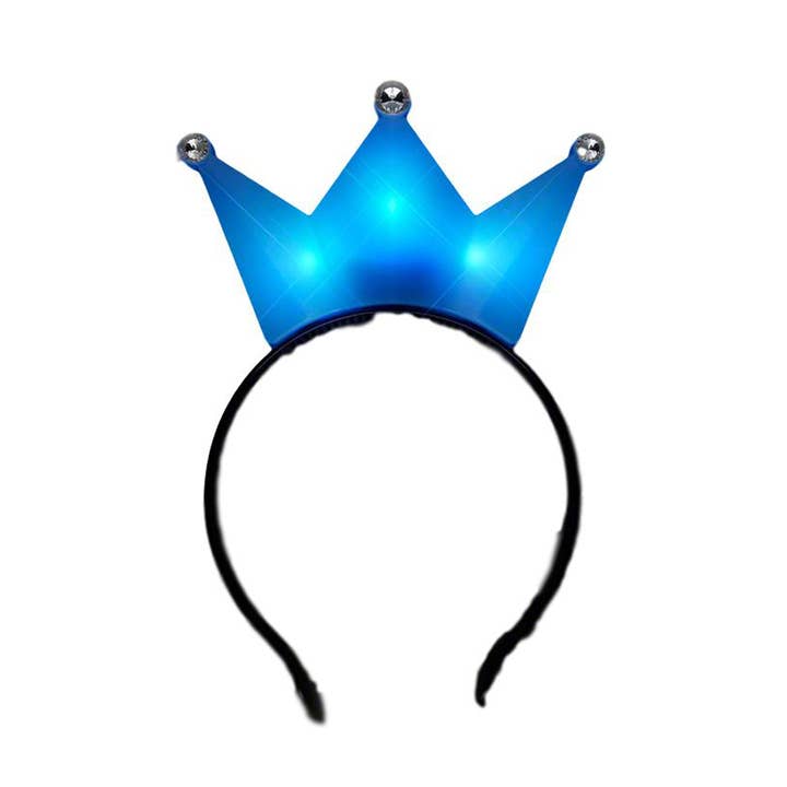 Blinkee.com, LLC – wholesale Party hat/crown – 3 Jeweled Blue Princess Crown Headbands