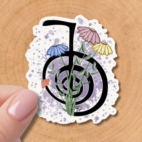 🌿 Reiki Cho Ku Rei Symbol Waterproof Vinyl Stickers | Kindred Soul & Sage for wholesale by Doroh's Kindred Soul and Sage