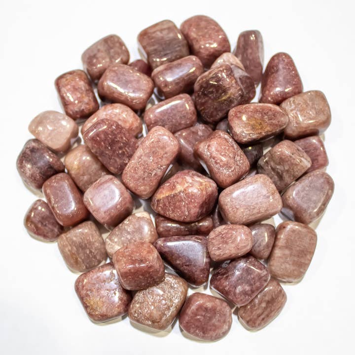 Quasar Gems USA - Wholesale Spiritual Stone/Crystal - Strawberry Quartz Tumbled 10-20mm 1KG