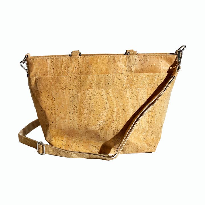 fourre-tout en liège de taille moyenne vegan pour la vente par Dzolik vegan leather