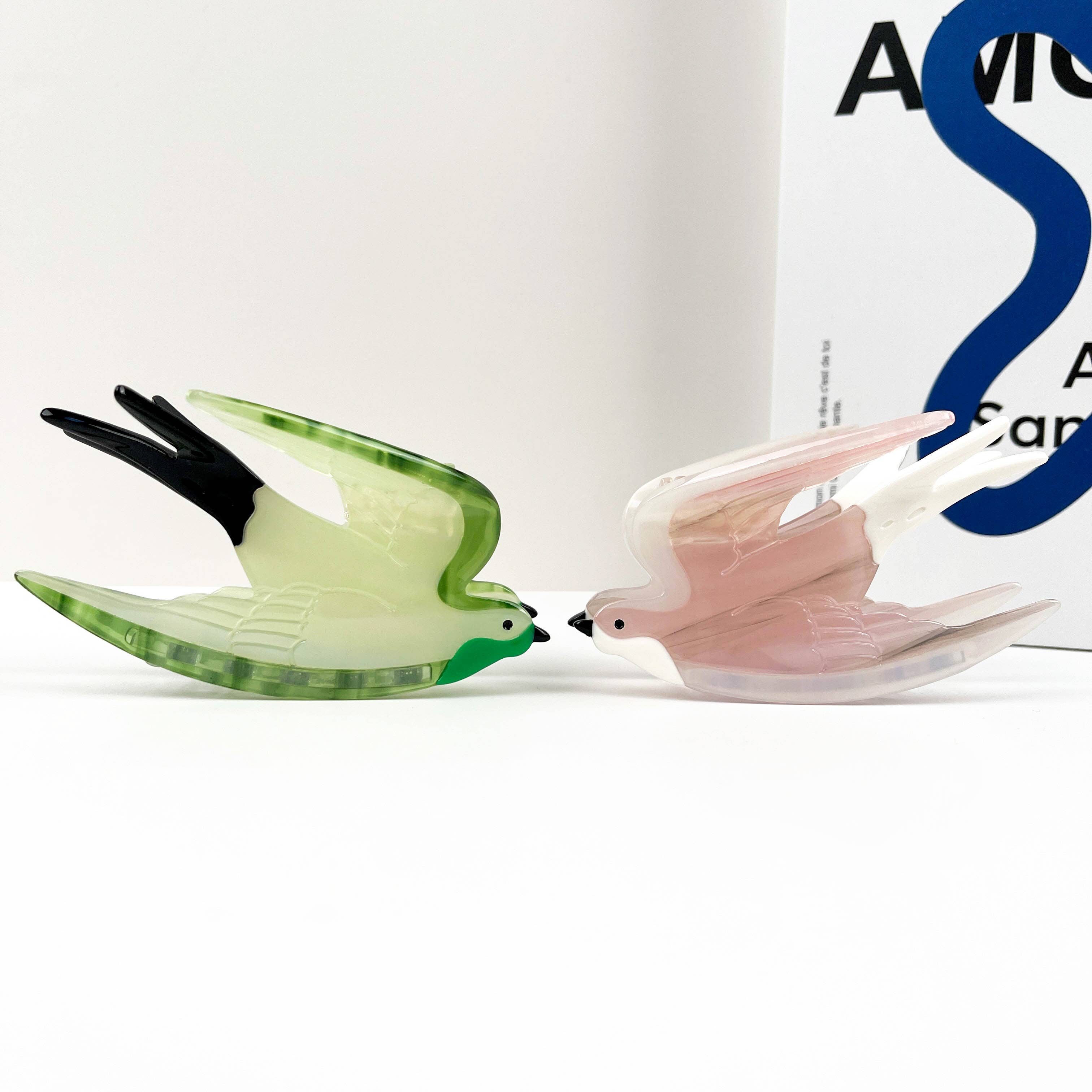 TheDivaSoap - Wholesale Hair Clip - Women's - Swallow Hair Clip, Acetate Claw Clip4