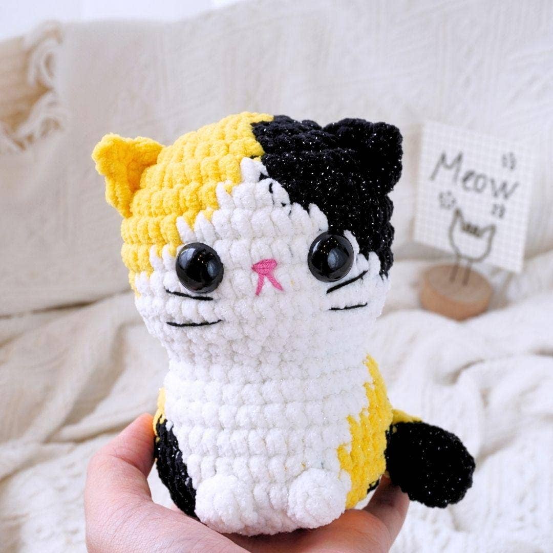 TOMOPOD LLC - Wholesale Stuffed/Plush Toy - Kids & Baby - Crochet Chonky Cats, Cute Amigurumi Cat Plushies 6