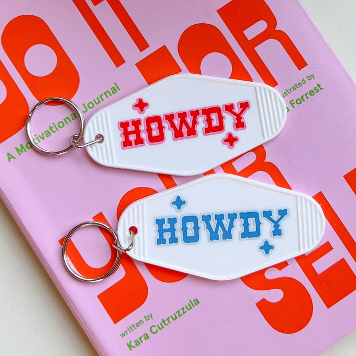 Llavero Howdy Motel para venta al por mayor de Tash Fox Designz