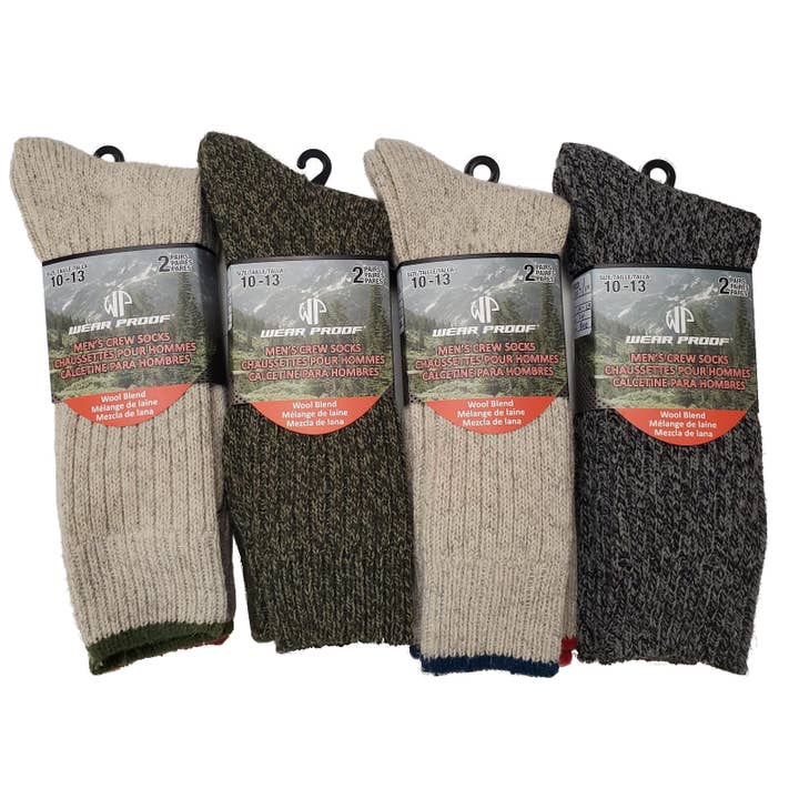 Imagine Imports - Venta al por mayor Calcetines - Hombre - Lana natural WP, paquete de 2