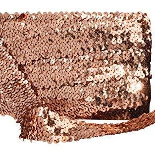 Mandala Crafts – Engroshandel Håndværk forsyninger – Mandala Håndværk Elastisk Paillet, Flad Glitter Stretch Bling Paillette Stof Bånd, Metallisk Applikation Trim Blonder til Kjole Pynt, Pandebånd13