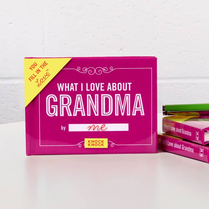 Knock Knock - Wholesale Book - Adult - What I Love about Grandma Fill in the Love® Book