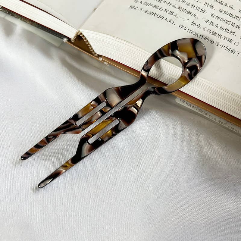 Tourtiwi - Vente Épingles à cheveux - Épingle à cheveux en acétate en forme de U, épingle à cheveux à texture colorée18