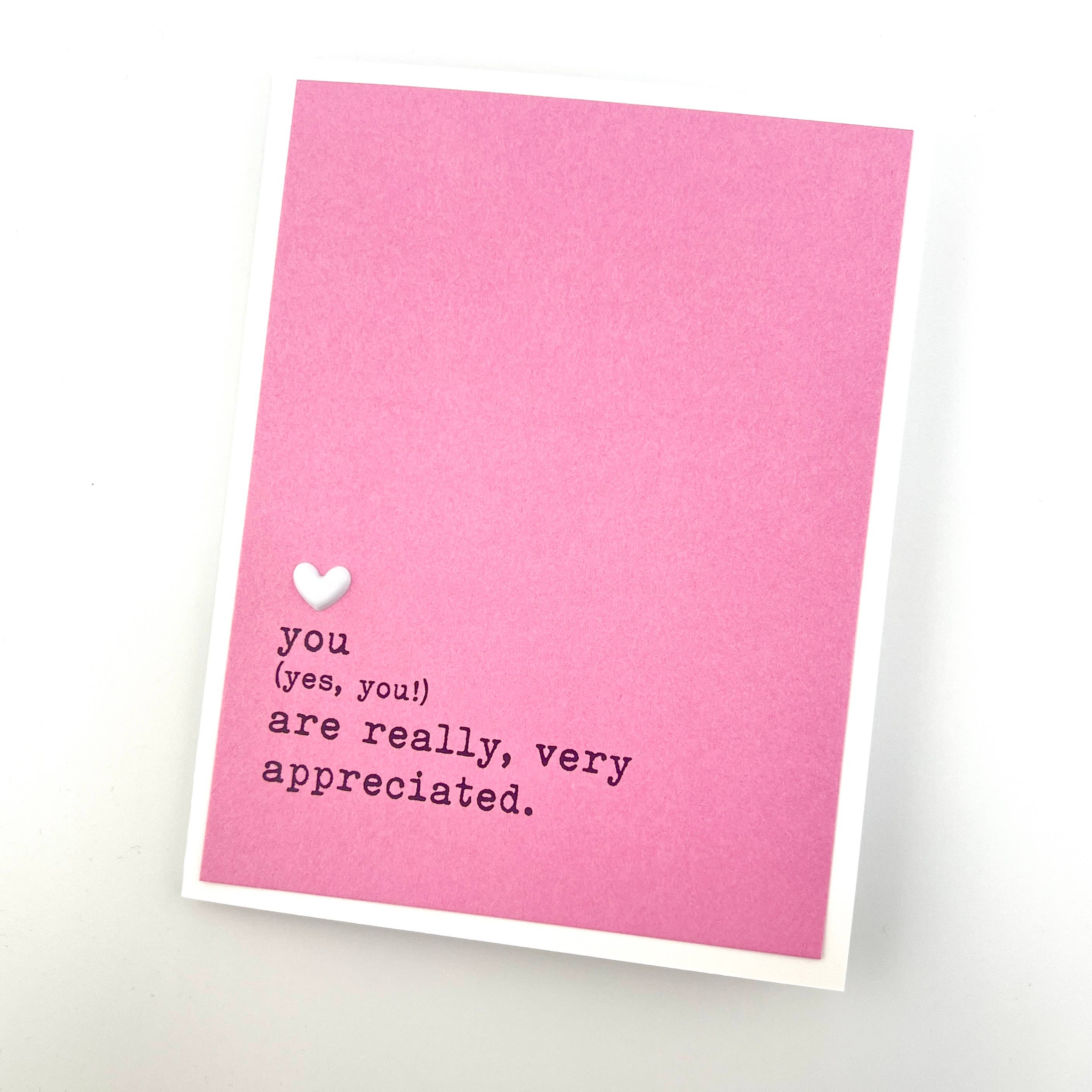 Muddy Mouth Cards - Wholesale Thank You Card - Thank You Really Very Appreciated card1