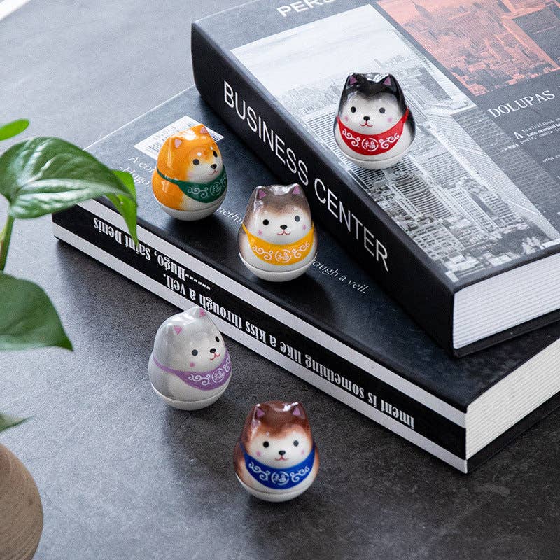 Gohobi （We cover U.S. import duties） - Wholesale Decorative Figurine - Gohobi Handmade Ceramic Shiba Inu Ornament Tumbler11