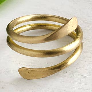 Anillo enrollado en espiral - Oro para venta al por mayor de WorldFinds