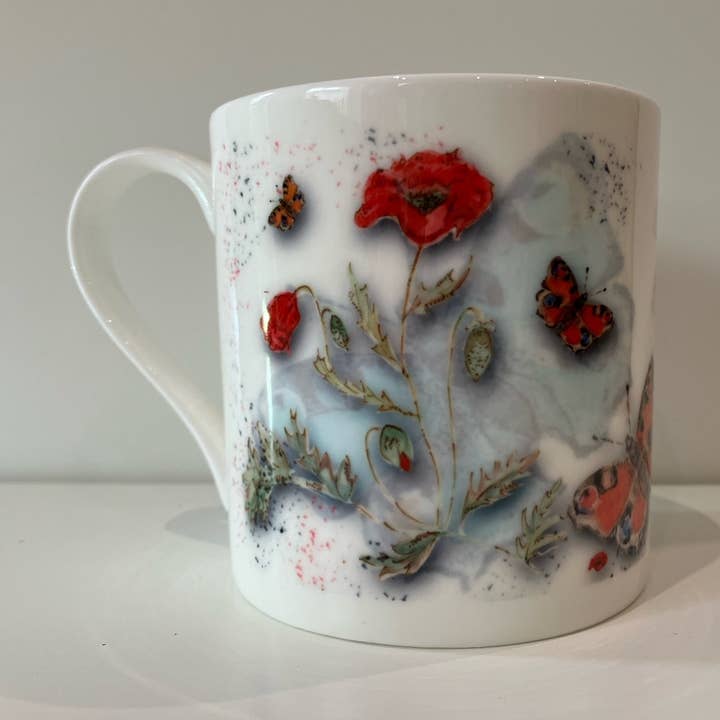 Poppies Fine Bone Kina krus for engroshandel hos Claire Louise