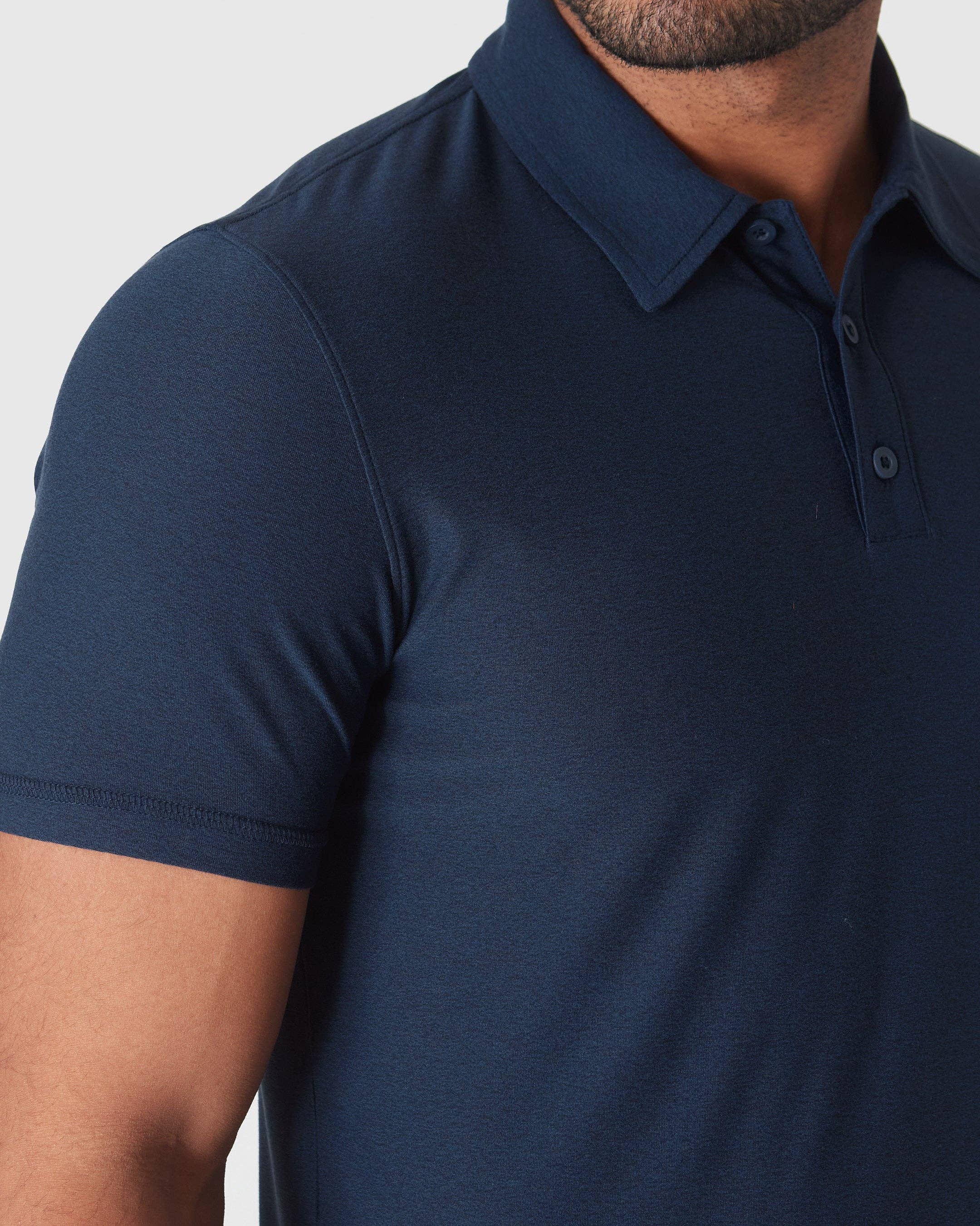 True Classic - Wholesale Polo - Men's - Dark Heather Cadet Active Polo 2.05