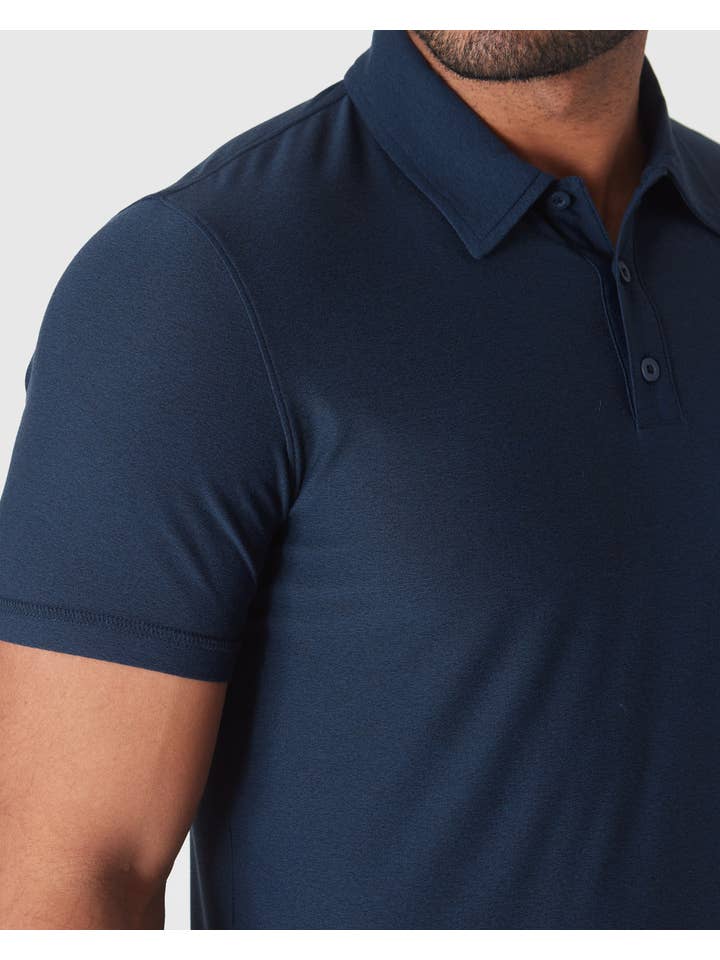 True Classic - Wholesale Polo - Men's - Dark Heather Cadet Active Polo 2.05