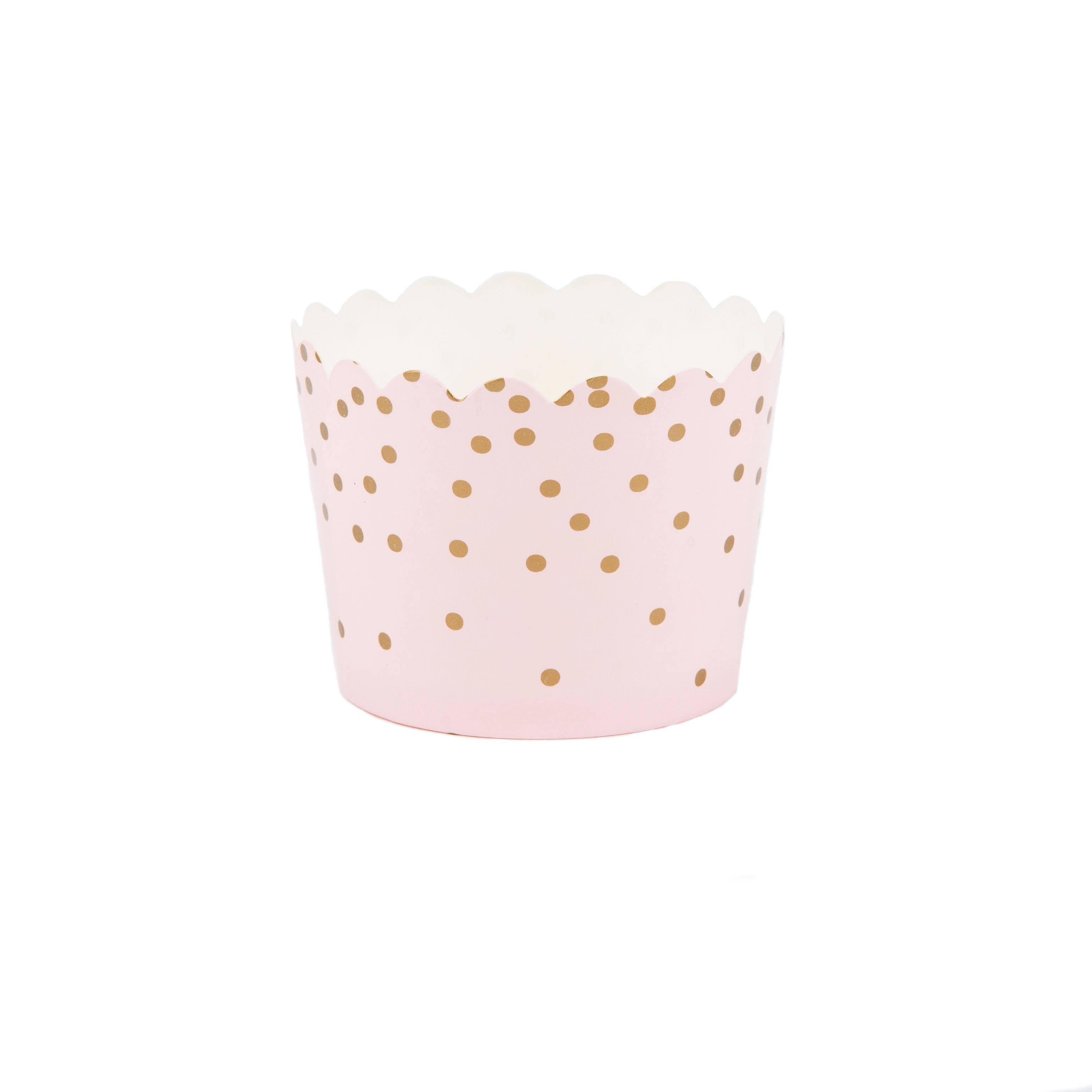 Sophistiplate - Wholesale Disposable Cup - Cup Small Pink Gold Dot/25pk0