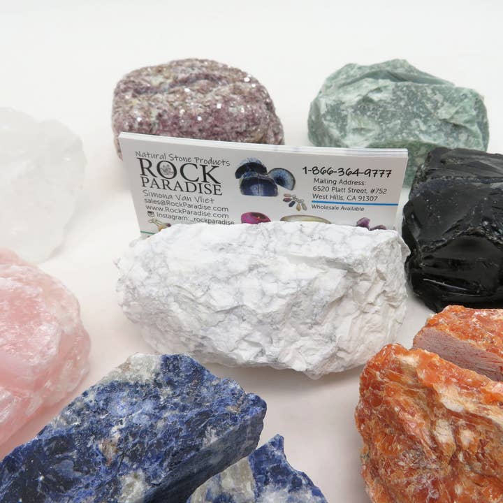 Rock Paradise - Wholesale Business Card Holder - Natural Stone Crystal Business Card Holder - Large7