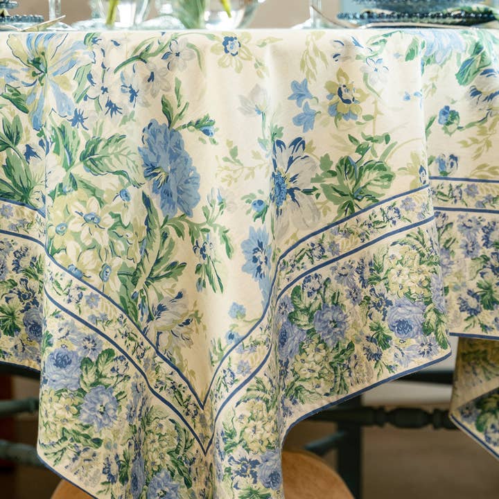 April Cornell - Wholesale Tablecloth - Eternal Rose Tablecloth - Dark Ivory3