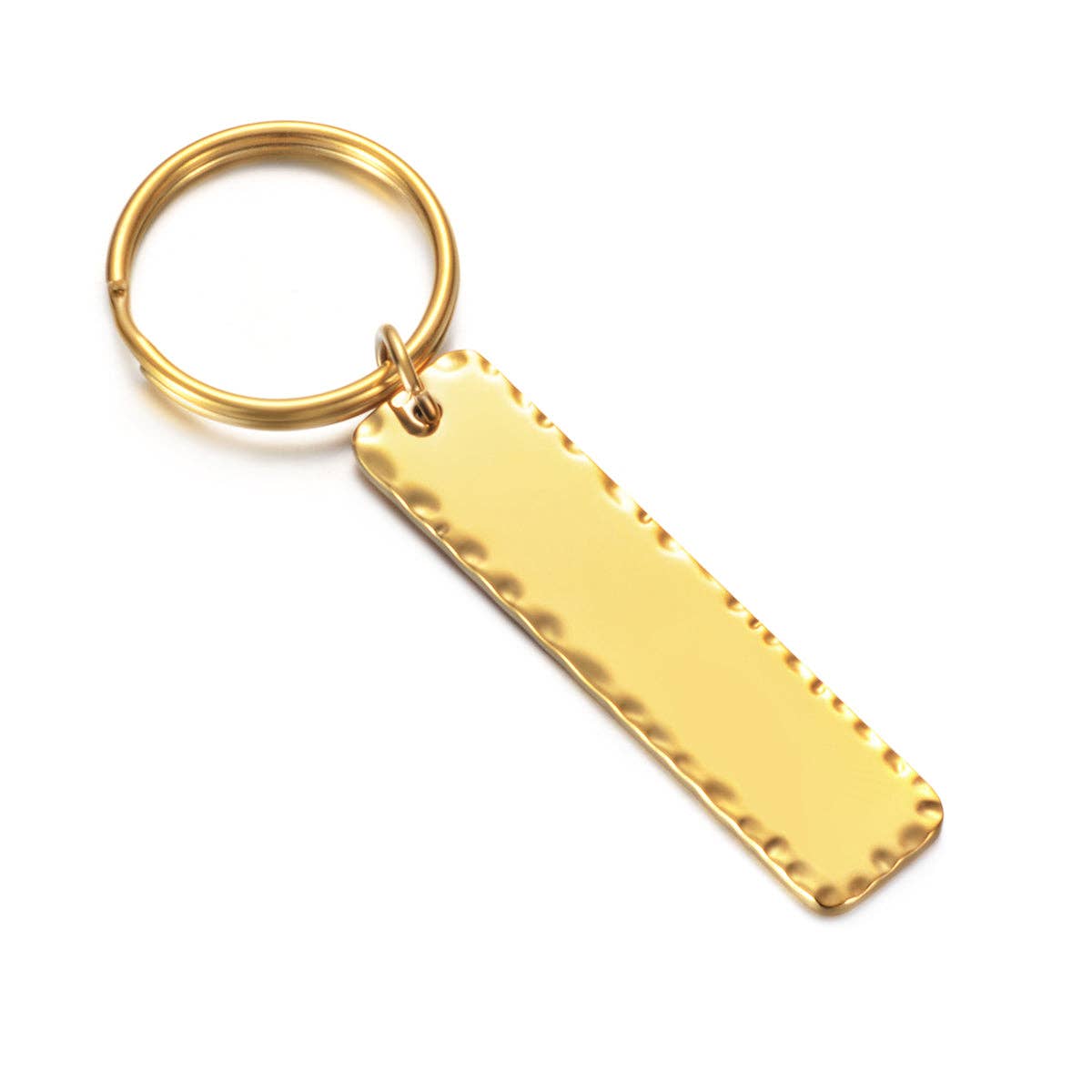 Engraved4Ever – wholesale Keychain – Unisex – Laser Engravable Key Chain Blanks in Hammered Edge Finish - High Quality3