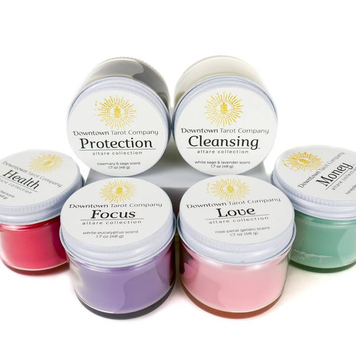 Full Collection - Mini Altar Candle (4 candles) for wholesale by Downtown Tarot Company