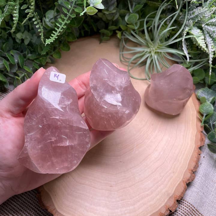 Copper Ashes - Wholesale Spiritual Stone/Crystal - Rose Quartz Flame31