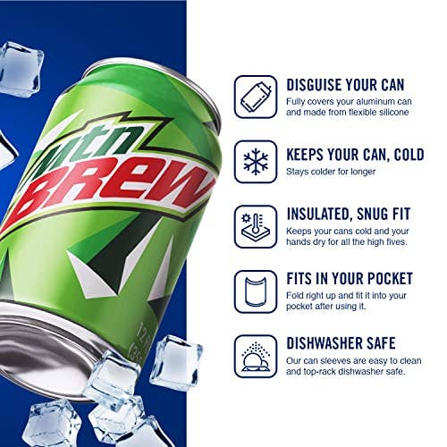 Beersy - Wholesale Drink Huggers & Koozies - MTN Brew Silicone Can Cooler, Koozie, Can Holder1