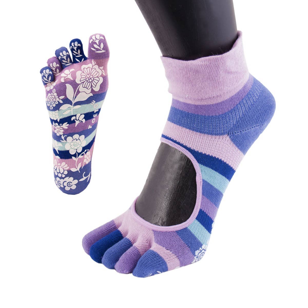 TOETOE - Wholesale Socks - Unisex - Yoga&Pilates - Anti-Slip Serene Ankle - Toe Socks12