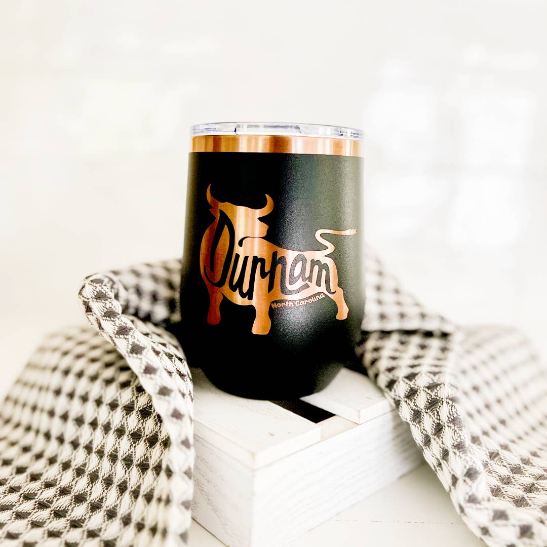 Mae Designs LLC - Wholesale Insulated Mug/Tumbler - Bull Durham Wine Tumbler