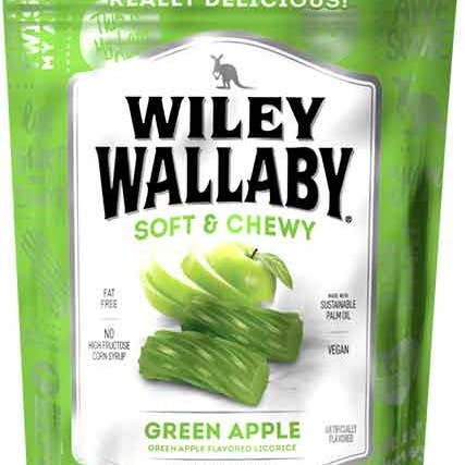 Hudson Meat Company - Wholesale Licorice - LICORICE GREEN APPLE GOURMET - WILEY WALLABY