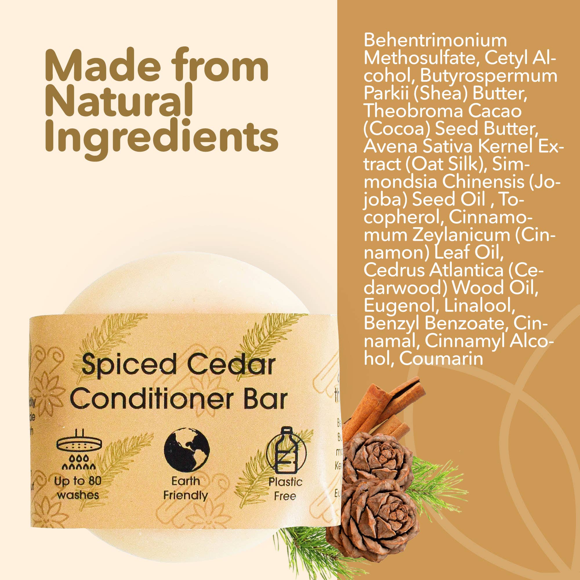 The Natural Spa Cosmetics – wholesale Hair conditioner – Spiced Cedar, Solid Conditioner - Autumn - Halloween6