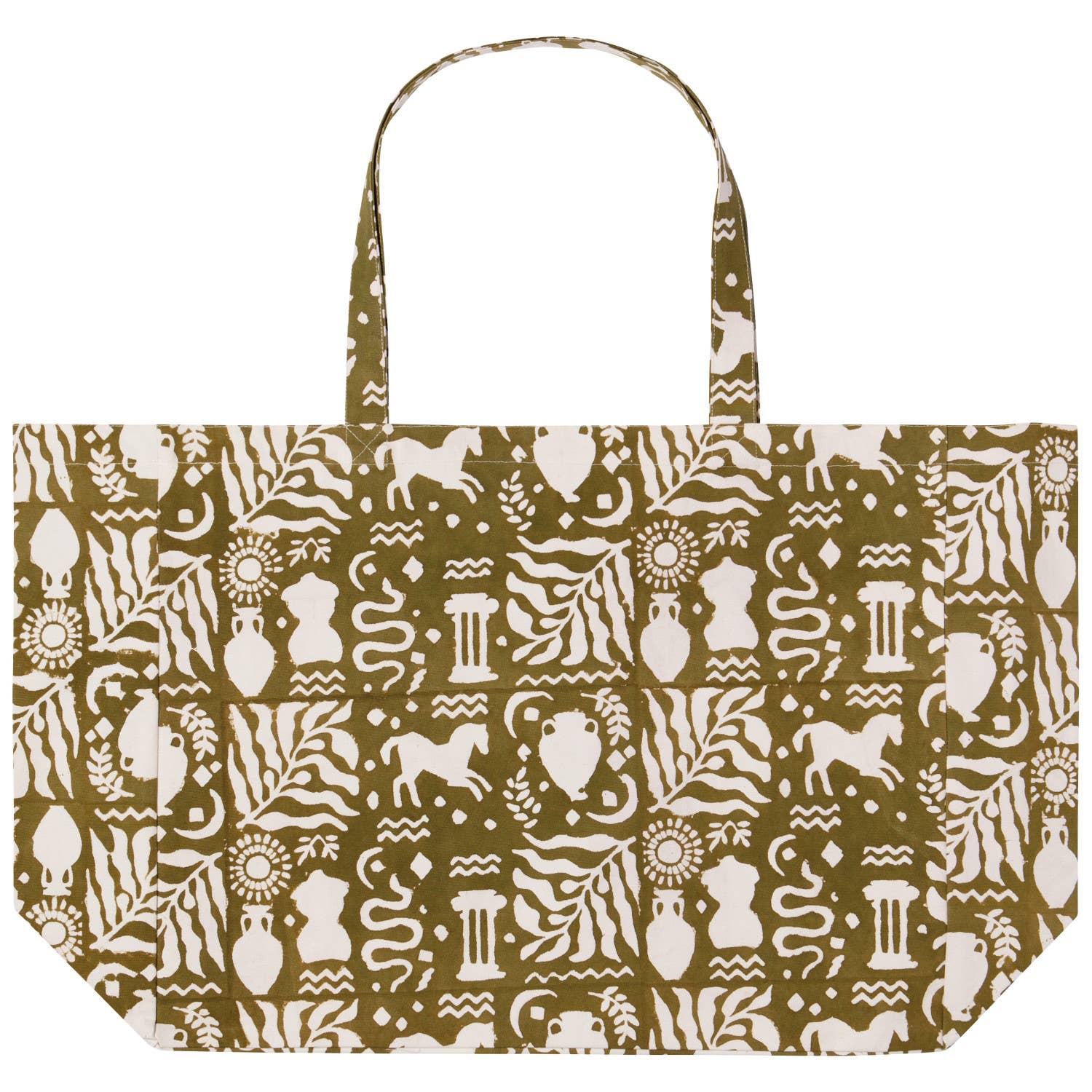 Danica Studio - Wholesale Tote Bag - Women's - Olympus Block Print Tote Bag0