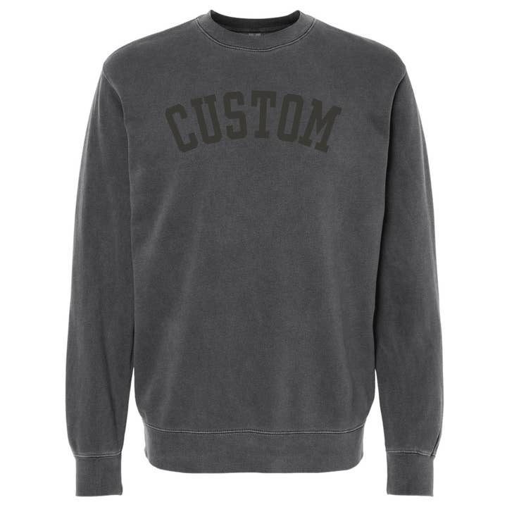 Jupmode - Wholesale Graphic Sweatshirt - Unisex - Custom Puff Print Tone on Tone Sweatshirt1