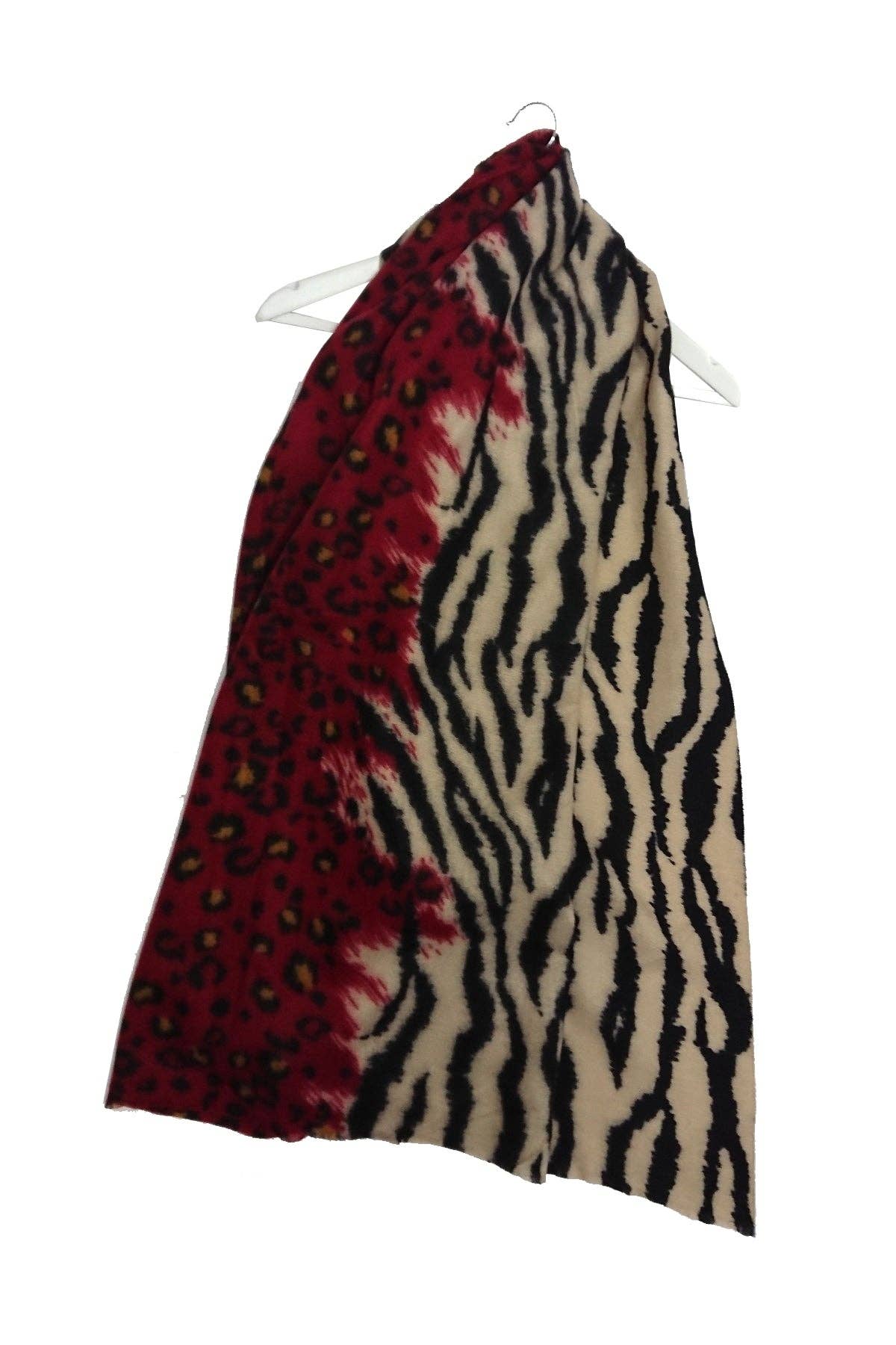 Fashion Scarf World – wholesale Scarf – Women's – Fashion Leopard and Zebra Print Wool Scarf2