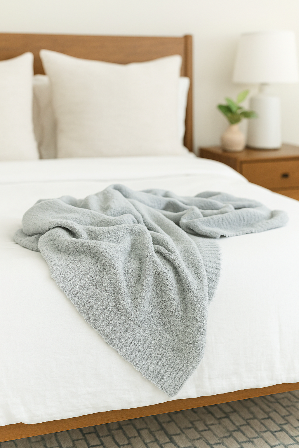 Cozy Threads - Wholesale Throw Blanket - Cozy Threads Bamboo Lightweight Cooling Blanket Throw, Gray3