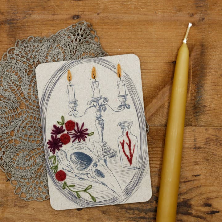 Rue de Pleine Lune - Wholesale Embroidery/Cross Stitch Supplies - Embroidery cards “Nocturnes” - embroidery kit on paper3