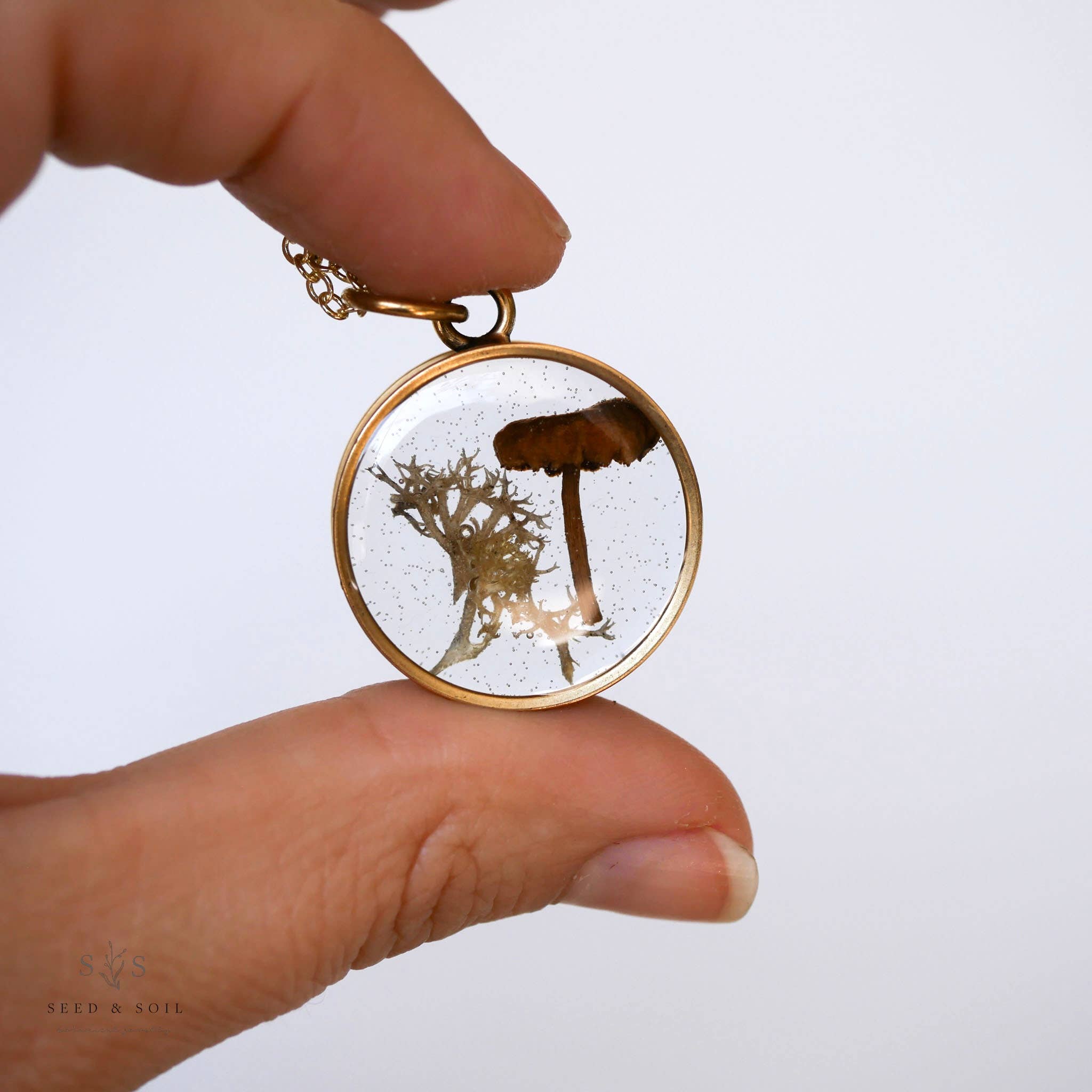 Seed & Soil Botanical Jewelry – Engroshandel Halskæde med vedhæng – Forest Floor halskæde1